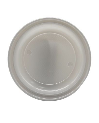 Imagen de PLATO PLASTICO 9" PLATA 1/8