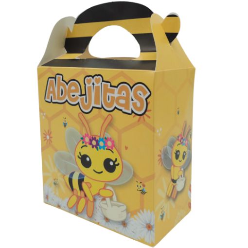 Imagen de CAJITA CUMP. ABEJITA 11.5X12.5X6.25CM 1/10