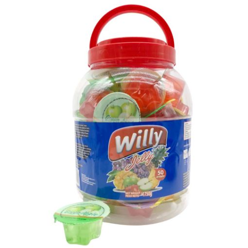 Imagen de GELATINA WILLY JELLY MEGA TARRO 6/50