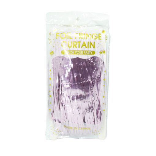 Imagen de CORTINA CUMPLEAÑOS ROSA METALICA 1/1 