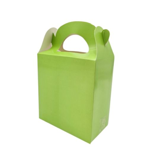 Imagen de CAJITA CUMP. COLOR VERDE MANZANA 11.5X12.5X6.25CM 1/10 **