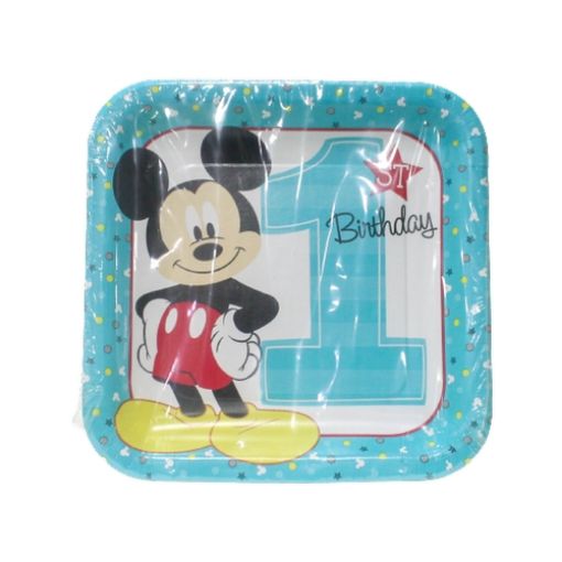 Imagen de PLATO CUMP. MICKEY CUADRADO EU 1/6 **