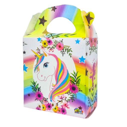 Imagen de CAJITA CUMP. UNICORNIO 11.5X12.5X6.25CM 1/10 **