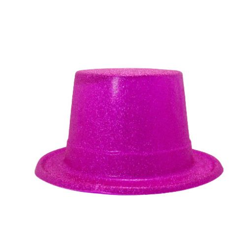 Imagen de SOMBRERO BRILLO ESCARCHA FUCSIA **