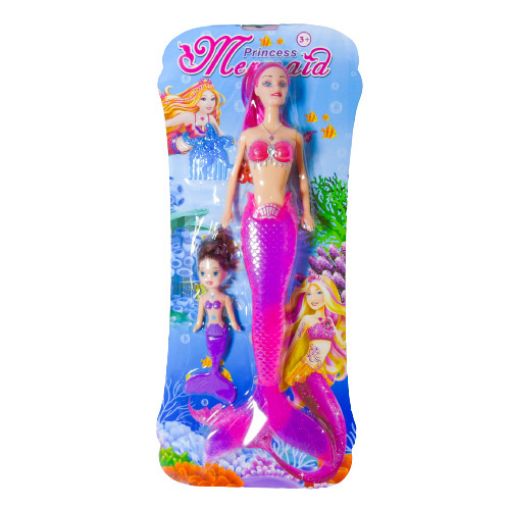 Imagen de MUÑECA SIRENA GRANDE CON LUZ Y PEQUEÑA R110675**