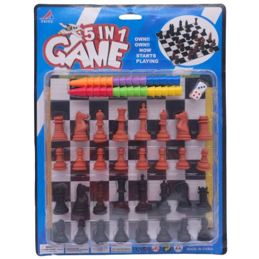 Imagen de JUEGO AJEDREZ 5 EN 1 1/1**
