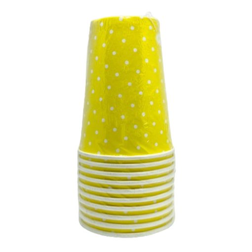 Imagen de VASO CARTON AMARILLO 16 ONZ 1/10 **
