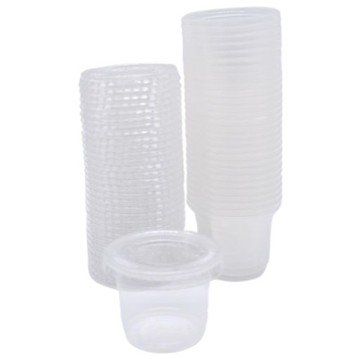 Imagen de VASO SALSA+TAPA 1  OZ 25/100**