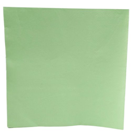 Imagen de SERVILLETA COLOR LISO VERDE MANZANA 1/20 **