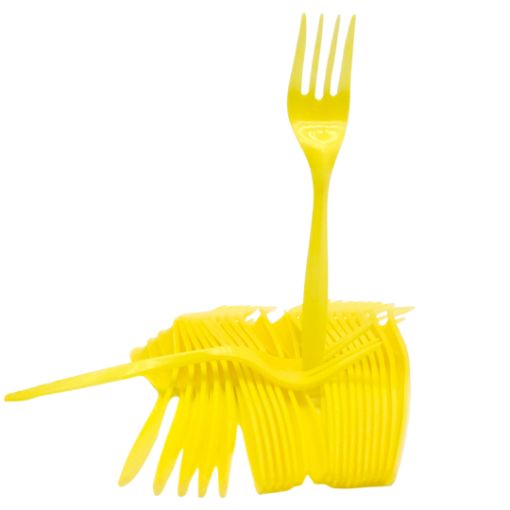 Imagen de TENEDOR COLOR AMARILLO 12/24 **