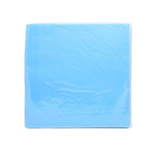 Imagen de SERVILLETA COLOR LISO AZUL CIELO 1/20 .**