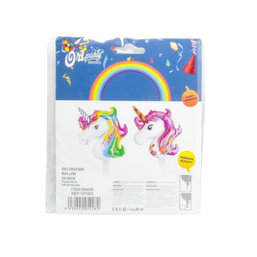 Imagen de GLOBO METALICO UNICORNIO 14" 1/1 **
