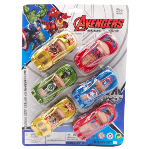 Imagen de CARRO FREE WHEEL AVENGER 6 PCS  R110542**