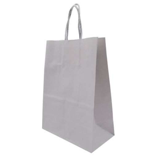 Imagen de BOLSA PAPEL 15X21X8CM GRIS 12/1 **