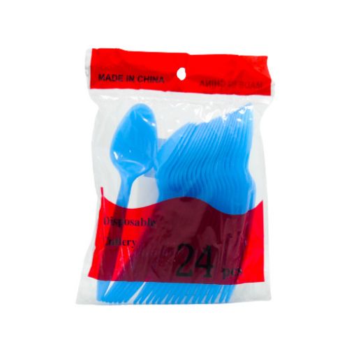 Imagen de CUCHARA COLOR AZUL CLARO 12/24 .**