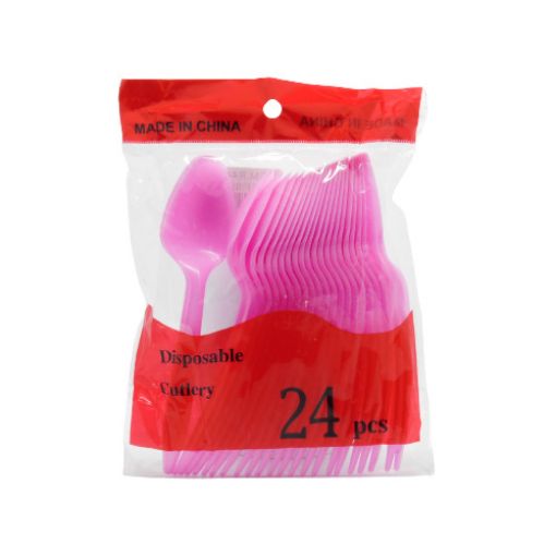 Imagen de CUCHARA COLOR ROSA BEBÉ 12/24 .**