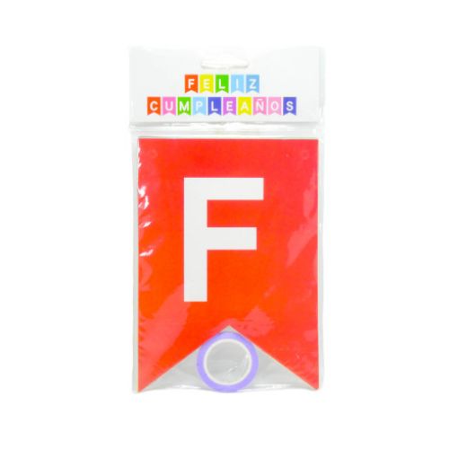 Imagen de LETRERO CUMP. COLOR ROJO **