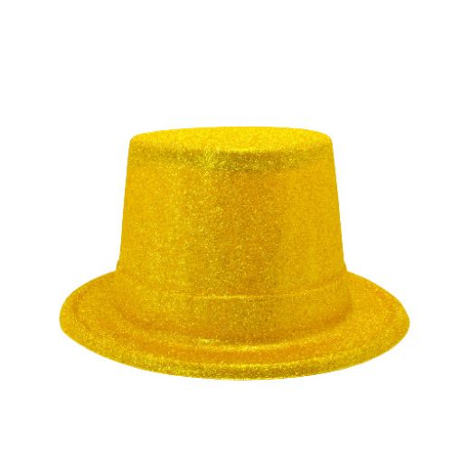 Imagen de SOMBRERO BRILLO ESCARCHA DORADO **