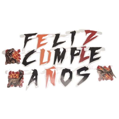 Imagen de LETRERO CUMP. DINOSAURIO REX CAR**