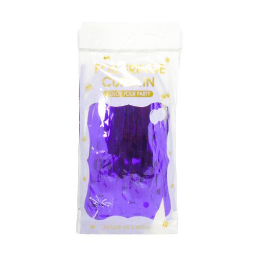 Imagen de CORTINA CUMPLEAÑOS MORADA 1/1 .**