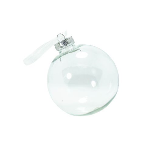 Imagen de BOLA RELLENABLE/PLATA 10CM 1/3 **