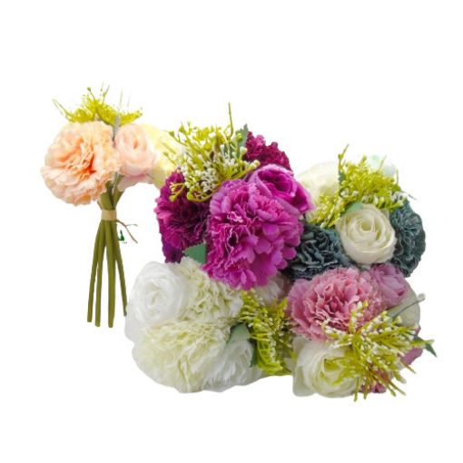 Imagen de PUCHERO ROSA CON CLAVEL 7 PIEZAS**