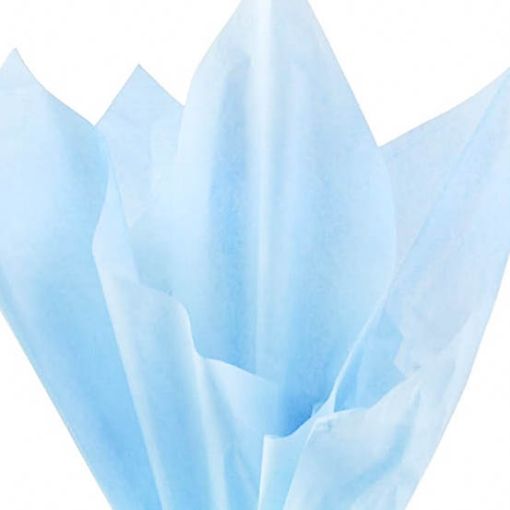 Imagen de PAPEL TISSUE AZUL BEBÉ 75X51CM 1/5 **