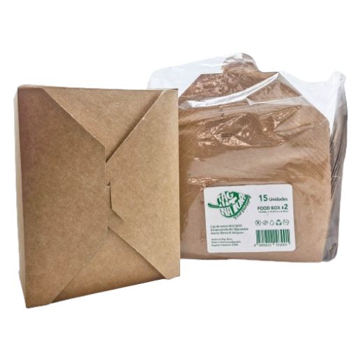 Imagen de ENVASE COMIDA #2 6"X4.75"X2.5" 20/15 **