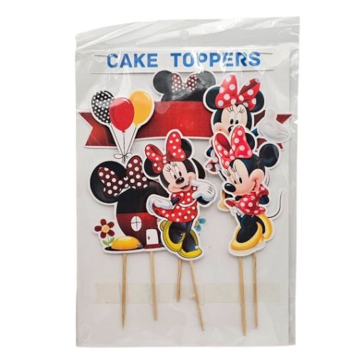 Imagen de CAKE TOPPER MOTIVO MINNIE ROJA 1/6 **