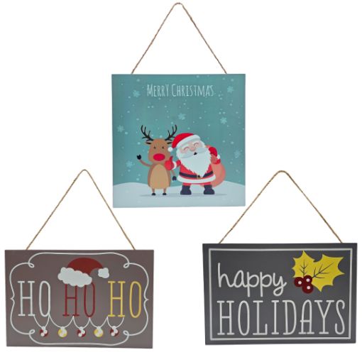 Imagen de LETRERO COLGANTE NAVIDEÑO VARIADO**