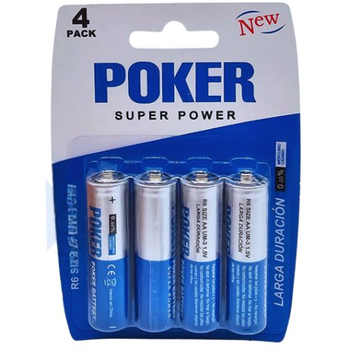 Imagen de PILAS POKER AA 12/4**