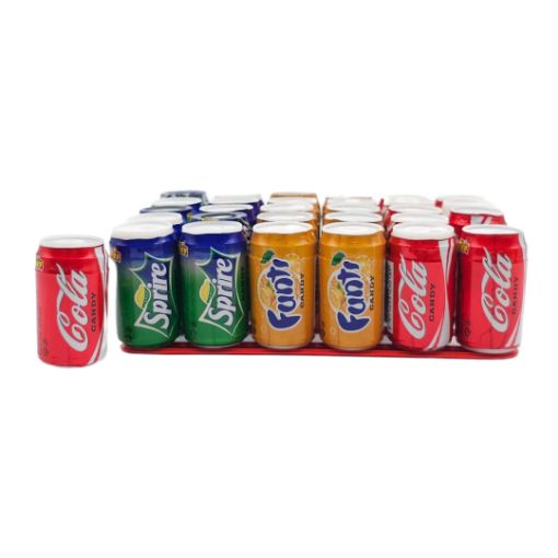 Imagen de MENTA COLA FANTA SPRITE CANDY LATA 20/30**