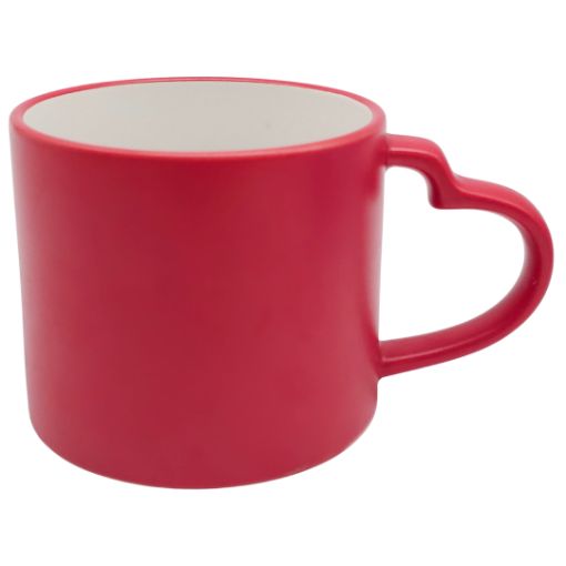 Imagen de TAZA SV ROJA C/ASA CORAZON 11OZ**