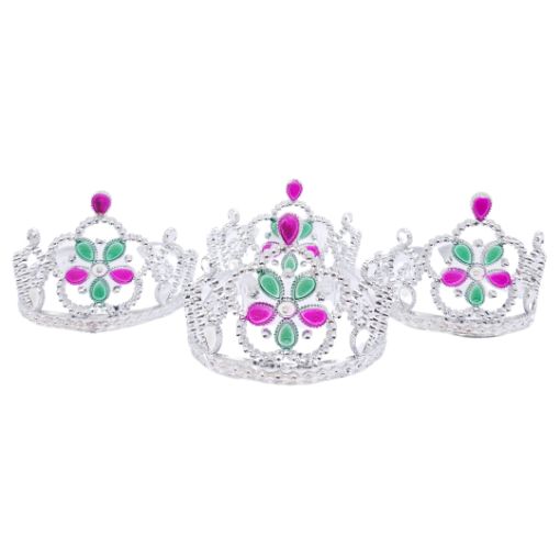 Imagen de CORONA PLASTICAS PLATEADA 1/4 **