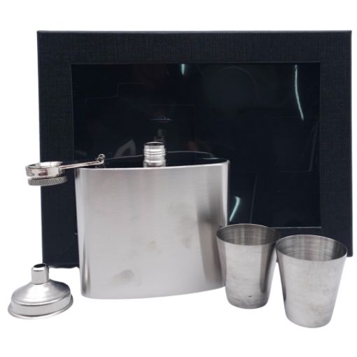 Imagen de PETACA 5OZ EN ESTUCHE + ACCESORIOS**