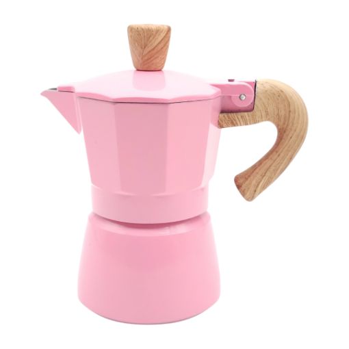 Imagen de GRECA ROSA CON MADERA 1 TAZA **