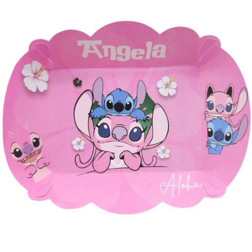 Imagen de BANDEJA BIZCOCHO STITCH ROSA 1/10 **