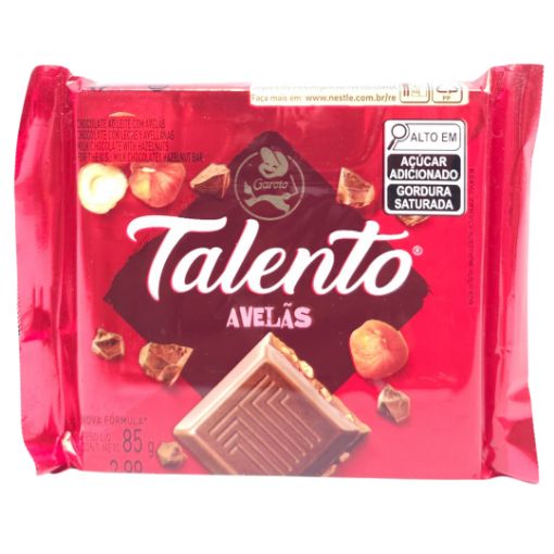 Imagen de GAROTO TALENTO LECHE Y AVELLANA 1/12 85 GR**