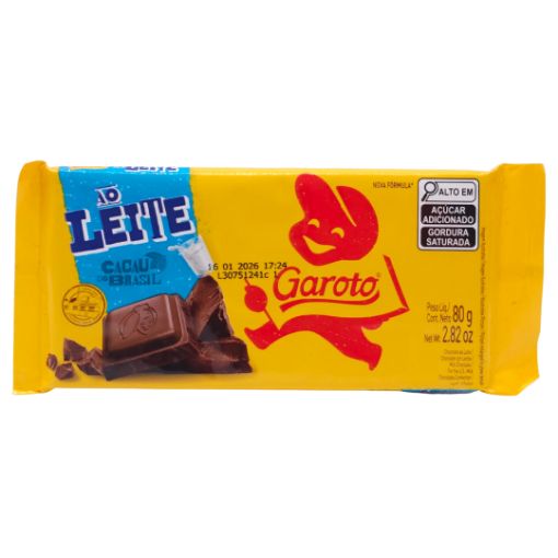 Imagen de GAROTO TABLETA CHOCOLATE Y LECHE 1/16 80GR**