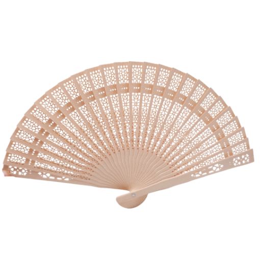 Imagen de ABANICO MADERA 20CM SOUVENIR **