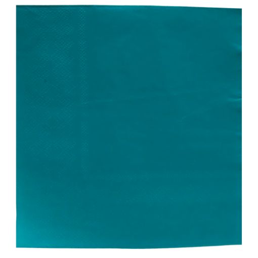 Imagen de SERVILLETA COLOR LISO TURQUESA 1/20**