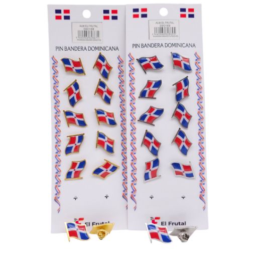 Imagen de PIN METALICO BANDERA DORADO/PLATA 1/1**