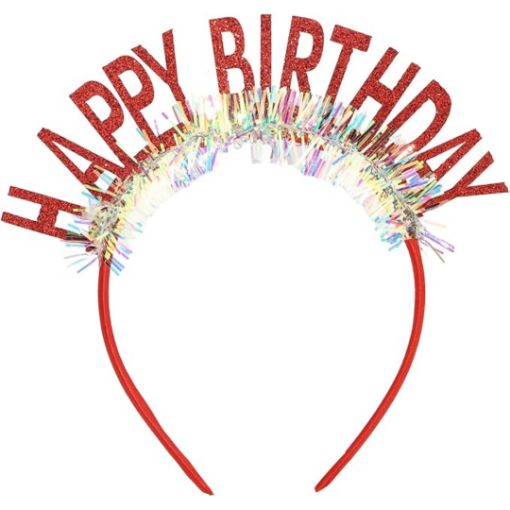 Imagen de CINTILLO HBD ROJO.**