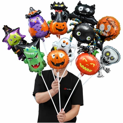 Imagen de GLOBO METALICO HALLOWEEN 9" VARIADO**