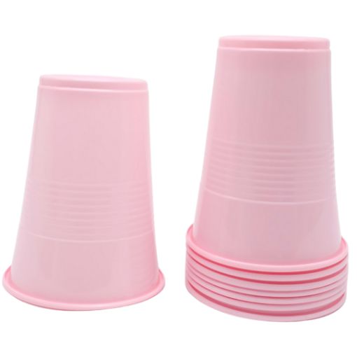 Imagen de VASO PLASTICO 9OZ ROSA BEBÉ 1/8.**