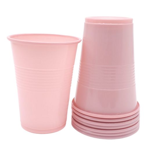 Imagen de VASO PLASTICO 9OZ ROSA PALO 1/8**