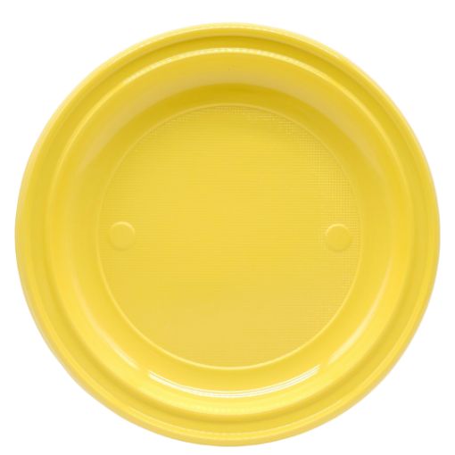 Imagen de PLATO PLASTICO 9" AMARILLO 1/8**