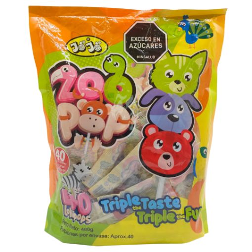 Imagen de PALETA ZOO POP ANIMALITOS 28/40 **