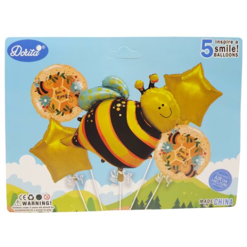Imagen de SET DE GLOBOS ABEJITA 1/5 **