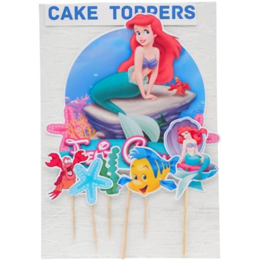 Imagen de CAKE TOPPER MOTIVO SIRENITA 1/6 **